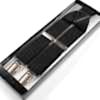SR-102 Japanese-made X-shaped Brace Clip On Suspenders, Black